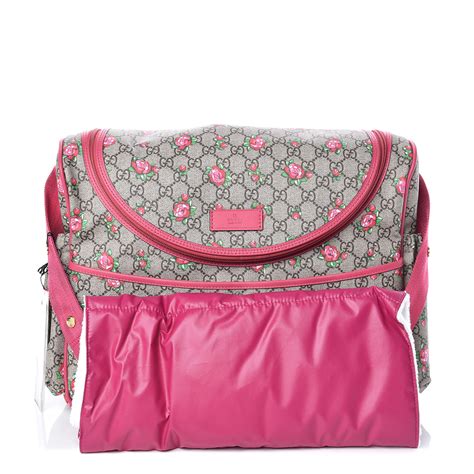 gucci rosebud diaper bag